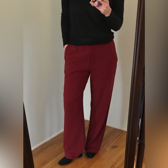 Lauren Ralph Lauren Pants - Lauren Red Wool Blend Pants with 5% Spandex Size 10